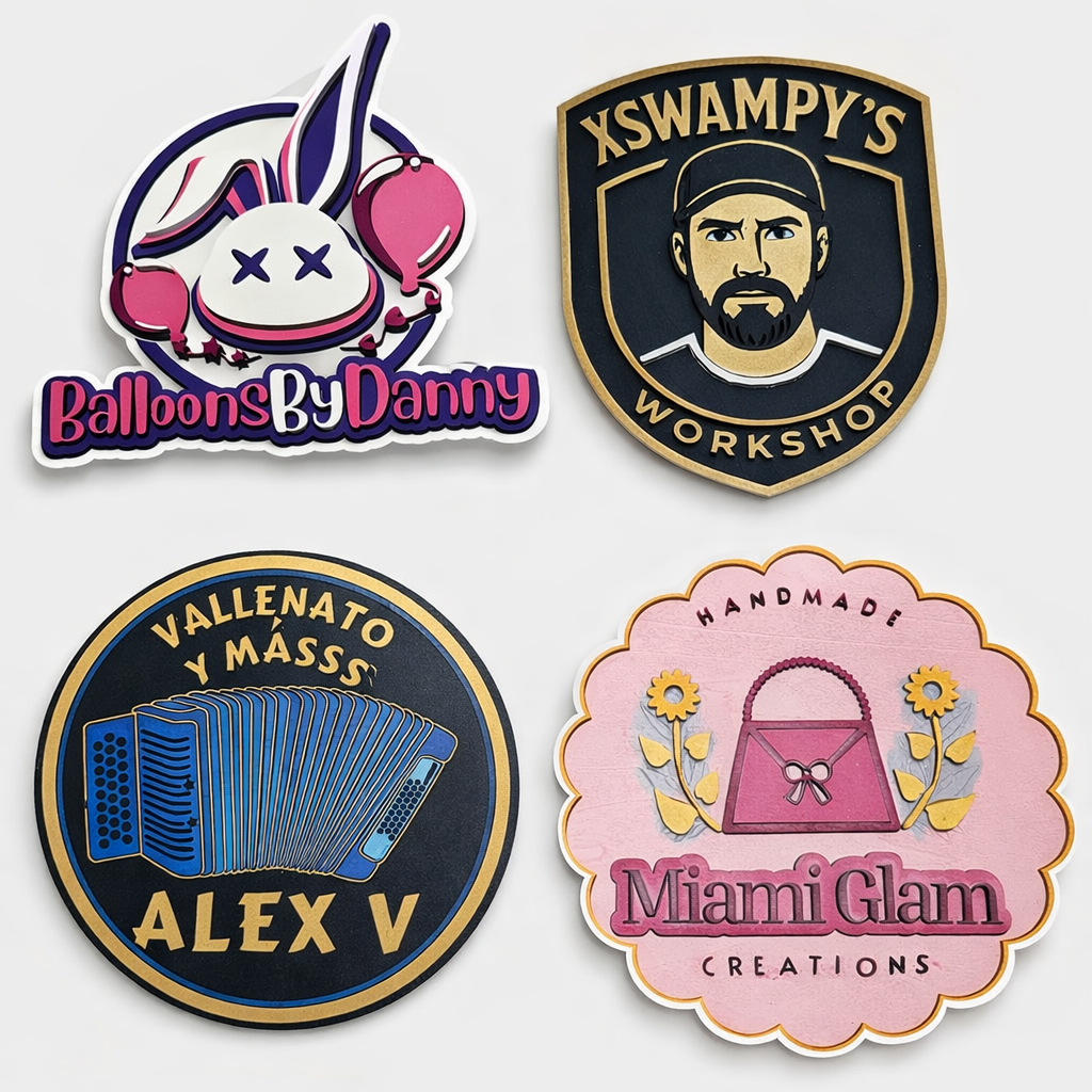 Custom 3D Wooden Business Logo Sign